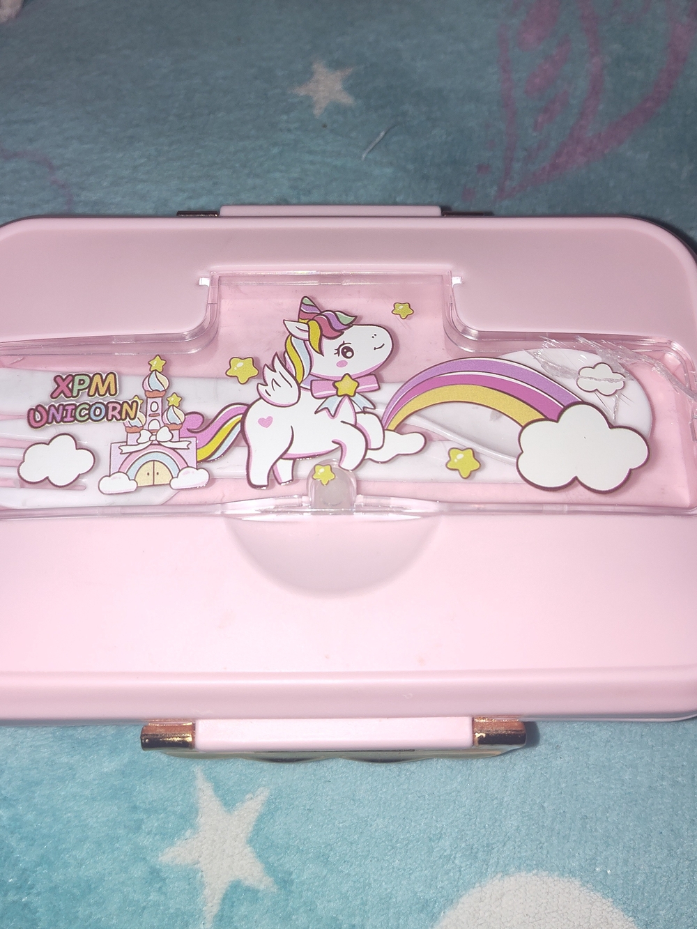 Kawaii Hard Pink Unicorn Lunchbox